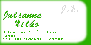 julianna milko business card